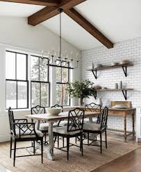 From the weathered farmhouse tables to the inviting spindle back chairs, these 20 rustic dining rooms blend comfort and. 75 Beautiful Farmhouse Dining Room Pictures Ideas July 2021 Houzz