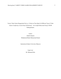 Uncertain as to how the illinois grading system works? Pdf Varsity Video Games Engagement Survey A Study On Time Spent For Different Type Of Video Games Complexity Towards Study Performance An In Depth Behavioral Study Of Iium Undergraduates Zulkifli Zakaria
