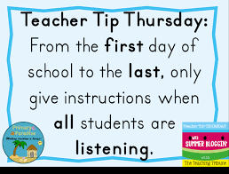 Tip of the day for students. Teacher Tip Thursday