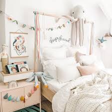 Ikea Gjora Bed In Kids Bedroom With White And Pink Theme Ideas On How To Style Bed Cushions For Kiddies Comfy Be Kids Bedroom Girls Room Decor Kid Room Decor