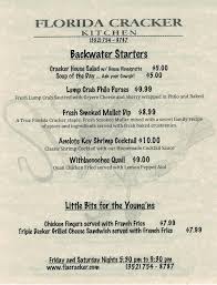 See 301 unbiased reviews of the rose plantation, rated 4.5 of 5 on tripadvisor and ranked #2 of 10 restaurants in fruitland park. Florida Cracker Kitchen Menu Cracker House House Salad Philo