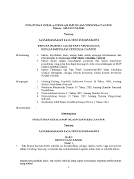 Read more loker smp cendikia cianjur / lowongan kerja rekrutmen direktorat guru dan tenaga kependidikan madrasah 2019. Tata Tertib Siswasiswi Reward Punisment