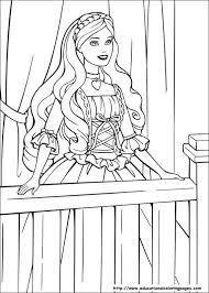 Girls will love recreating there favorite scenes with barbie genevieve princess doll. 28 Coloring Pages Barbie Princess Info