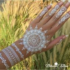 Black And White Henna Henna Lace Realistic Temporary Tattoo Mandala Ornament Etsy Henna Tattoo Designs White Henna Designs Henna Designs Hand