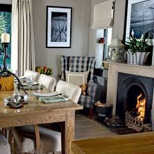 Step Inside A Cosy Fisherman S Cottage In The Highlands Ideal Home Dining Room Fireplace Country Dining Rooms Cosy Dining Room