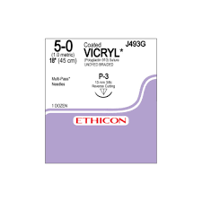 Ethicon Vicryl 18in Size 5 0 Polyglactin 910 Suture With P