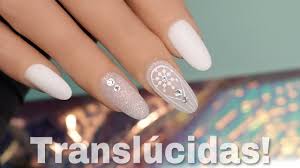 Es hora de conocer cuáles serán las uñas 2021 que más vamos a ver y cuáles son los diseños de uñas que están más de moda. Unas Blancas Translucidas Para Navidad Youtube