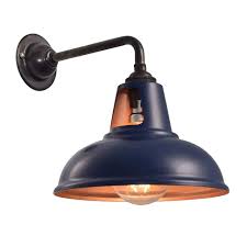 Fusion Wall Light Matt Blue Copper Wall Lights Industrial Wall Lights Uk Vintage Industrial Wall Light