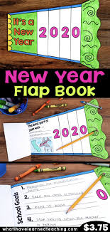 New Year Goal Setting Flap Book Craftivity New Years Activities New Year Goals School Activities