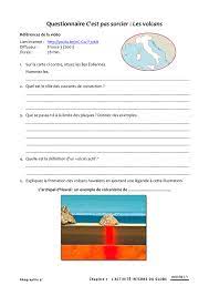 Fiche c est pas sorcier. Questionnaire C Est Pas Sorcier Les Volcans