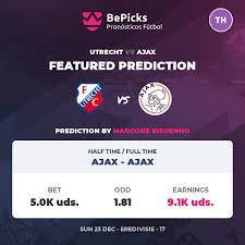 They have been scoring goals for fun lately and will head into. Prediction Marcone Risuenho For Utrecht Vs Ajax