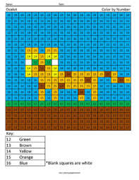 Do you know the creepers are afraid of ocelots? Ocelot Color By Number Coloring Squared