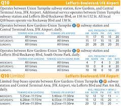 Q10 Bus Route Map Q10 Bus - Kew Gardens - Jfk Airport