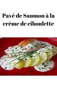 Pave De Saumon A La Creme De Ciboulette Recette Saumon Frais Recette Pave De Saumon Recette Saumon