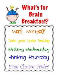 Brain Breakfast Poster Freebie Daily Oral Language Teacher Help Teaching Grade