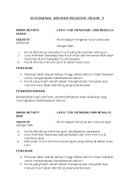Manakala dalam bahasa inggeris, anaknya mungkin boleh menjadi pendengar yang baik. Doc Intervensi Bahasa Inggeris Tahun 4 Harlyanie Salleh Academia Edu
