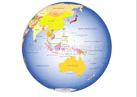 Australia Centered Globe Map Globe Map Free Maps