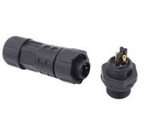 Rear Panel Mount Male to Female Waterproof M12 2 Pin Circular Connector