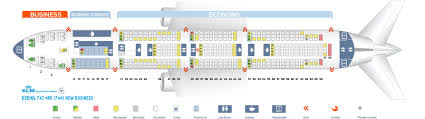 Seat Map Boeing 747 400 Klm Best Seats In The Plane