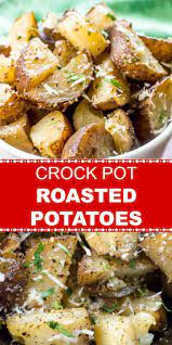 Crockpot Roasted Potatoes Flavor Mosaic Potato Recipes Crockpot Slow Cooker Potatoes Crockpot Roast