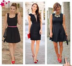 Can I Wear Red Shoes With A Blue Dress What Color Clothes Can I Combine Red Shoes The Styles That Best Red Shoes Outfit Black Dress Outfits Outfits Otono
