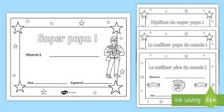 Cadre diplôme super papa 2. Bordures De Page La Fete Des Peres Teacher Made