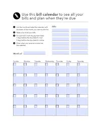 32 Free Bill Pay Checklists Bill Calendars Pdf Word Excel