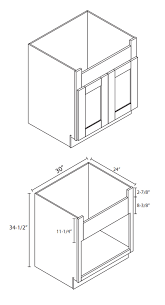 forevermark tsg fsb30b: farm sink base