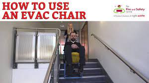 The evac+chair 300h can be operated by one person to evacuate an individual down stairs, is made from aluminum alloy, and weighs 19 lb. How To Use An Evac Chair Youtube