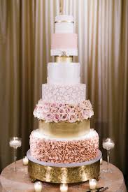 This Blush And Gold Luxury Wedding Cake Is Sure To Wow Your Guests Gold Wedding Cake Luxury Wedding Cake Quinceanera Cakes