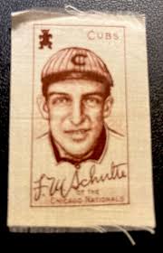 1911 S74 Silk #69 Frank Schultz Chicago Cubs