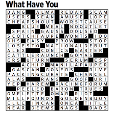Answers for the crossword clue: What Have You Saturday Crossword Nov 25 Wsj