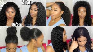 Wig Or Natural Hair Most Realistic Looking Curly 360 Lace Frontal Wig Lace Wig Install Ywigs Youtube Lace Frontal Wig Hot Hair Styles Wigs