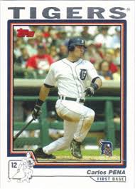 Topps, fleer, and donruss dominated the 1980s sales of baseball cards, while in 1989 saw the birth of the upper deck company. Carlos Pena 2004 Topps 542 Detroit Tigers Baseball Card
