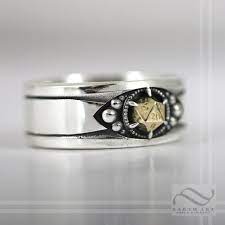 D20 Mens Band Mixed Metals Sterling And 14k Options D D Themed Etsy Rings Mens Wedding Bands Mens Wedding Bands Rings For Men