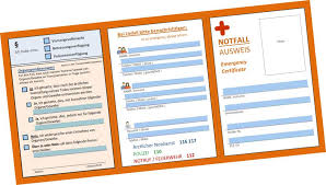 Dann nämlich kann ein notfallausweis. Notfallausweis Gratis Vorlage Pdf Zum Ausfullen Notfall Planer Vorlagen Vorlagen