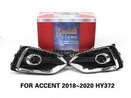 dlaa fog lamp front set bumper lights with wire for accent 2018 2020 hy372 hyundaitucsonfoglights hyundaivernafoglamp hyundaive fog lamps led fog lights fog