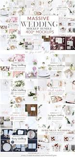 Wedding Mockup Bundle 400 Peony Wedding Cool Artwork Photoshop Mockup