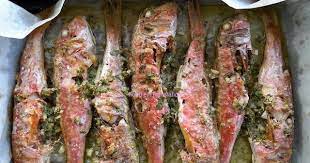 Ricetta Triglie Al Forno Recipe Roasted Red Mullet Triglie Cucinare Il Pesce Ricette