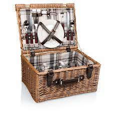 Check out our picnic basket selection for the very best in unique or custom, handmade pieces from our home & living shops. Bristol Picnic Basket Navy Blue Burgundy Plaid Pattern Picnic Time Family Of Brands