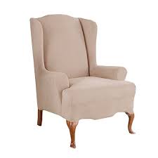 Turn your plain chairs into royal seats with our captivating collection of slipcovers. Sure Fit Stretch Suede Wing Chair Slipcover Walmart Com Walmart Com