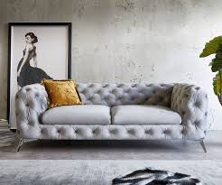 Couch Corleone 3 Sitzer Grau Samt Delife Eu In 2020 Wohnzimmer Stil Couch Sofa