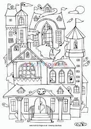 These haunted house coloring pages to print can be quite fun if your child loves to hear ghost stories. Haunted House Colouring Page
