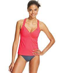 Nike Crisscross Racerback Tankini Top Ruched Bikini Bottom Swimwear Women Macy S Racerback Tankini Tankini Tankini Top