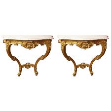 A Pair Of French Louis Xv Style Wall Mounted Console Tables From A Unique Collection Of Antique And Modern Console Modern Console Tables Console Table Table