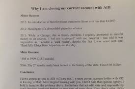 So kindly close this bank a/c and oblige. Letter Why I Am Closing My Current Account Thejournal Ie