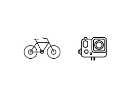 Free Bike And Go Pro Icons Pictogram Design Flat Icons Set Icon Design Inspiration