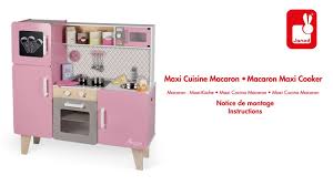 J'ai bien suivi la notice de montage, je suis au plus bas avec le premier tiroir (celui du bas). Maxi Cuisine Macaron Janod Notice De Montage Youtube