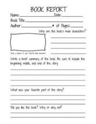 Book Reports Second Grade Books Grade Book Book Report