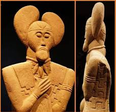 The Celtic Prince of Glauberg is a life-sized sandstone statue of a Celtic  ruler discovered in 1996 at the Glauberg hill in Hesse, Germany. Dating to  around 480–450 BCE, the statue represents